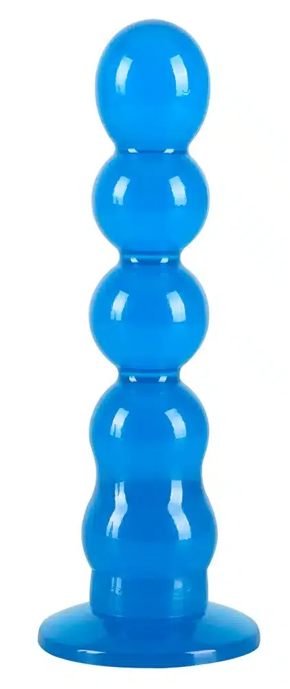 You2Toys Umschnall-String mit 3 Dildos Rot/Transparent/Blau