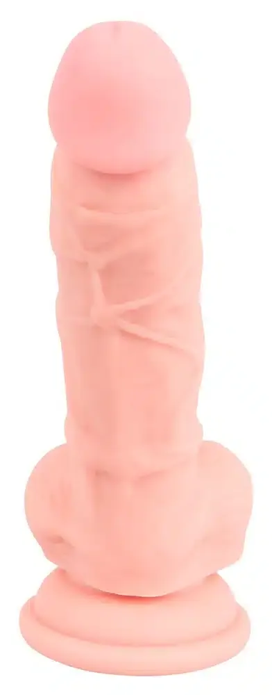 Medical Silicone Naturdildo - Praller Äderung & Saugfuß Medical Silicone Naturdildo - Praller Äderung & Saugfuß