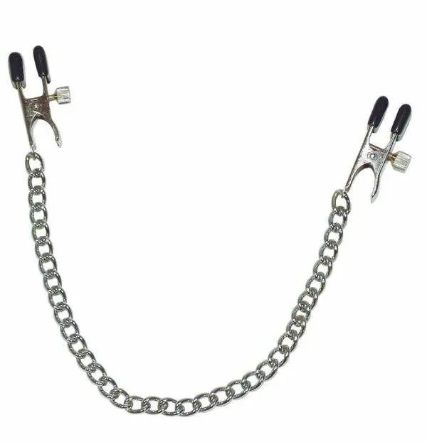 Fetish Collection Nippelklammern mit Metallkette (1 Stück)