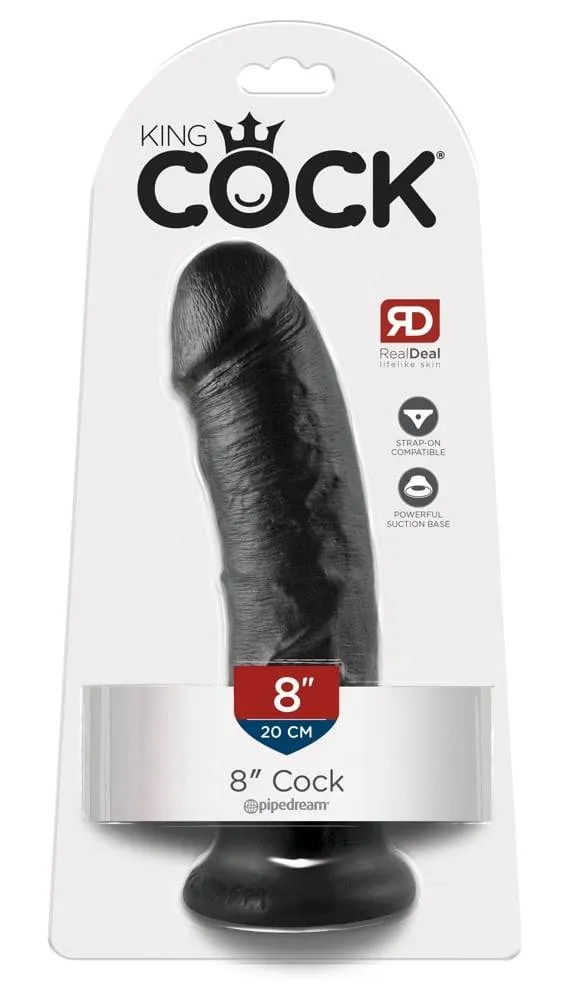 05326730000_verp King Cock Naturdildo - Realistischer Saugfuß-Dildo Dark