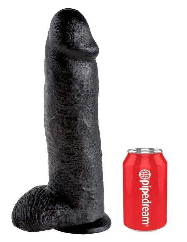 King Cock Realistischer Dildo mit Saugfuß Dark
