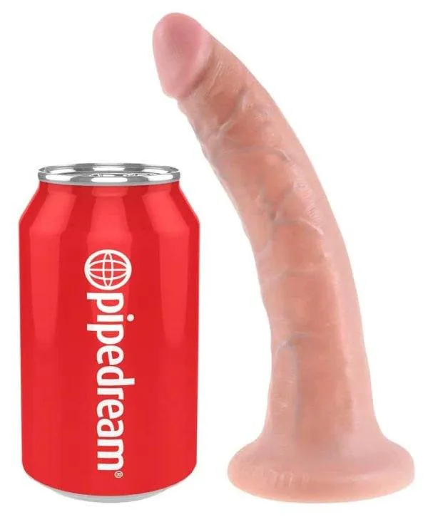 King Cock Naturdildo mit Saugfuß - 7 Inch Flesh