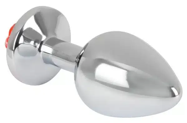 You2Toys Rose Analplug - Glatt, konisch, mit Rosenblüte Silber/Rot You2Toys Rose Analplug - Glatt, konisch, mit Rosenblüte Silber/Rot