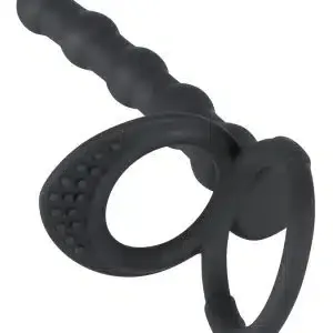 Black Velvets Doppelring mit Analdildo - Perfekter Halt und doppelte Penetration Black Velvets Doppelring mit Analdildo - Perfekter Halt und doppelte Penetration – Bild 3