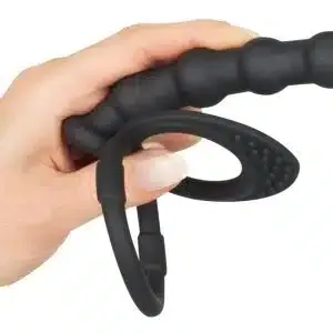Black Velvets Doppelring mit Analdildo - Perfekter Halt und doppelte Penetration Black Velvets Doppelring mit Analdildo - Perfekter Halt und doppelte Penetration – Bild 4