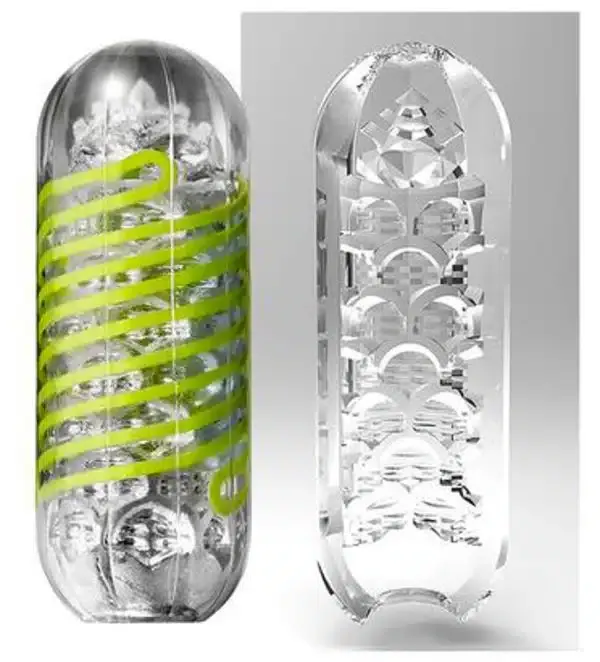 TENGA Spinner Tetra - Dreheffekt-Masturbator Transparent/Grün TENGA Spinner Tetra - Dreheffekt-Masturbator Transparent/Grün