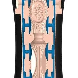 Mystim Opus E Vagina - Masturbator mit E-Stim-Adapter Schwarz/Hautfarben hell Mystim Opus E Vagina - Masturbator mit E-Stim-Adapter Schwarz/Hautfarben hell – Bild 4