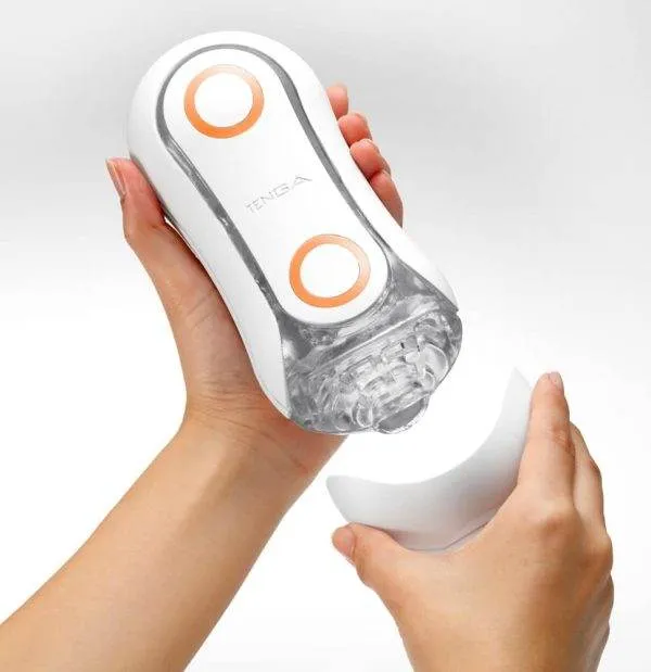 TENGA Flip Orb - Blowjob-Simulation & 2-Punkte-Stimulation Weiß/Transparent/Orange TENGA Flip Orb - Blowjob-Simulation & 2-Punkte-Stimulation Weiß/Transparent/Orange