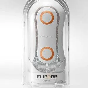 TENGA Flip Orb - Blowjob-Simulation & 2-Punkte-Stimulation Weiß/Transparent/Orange TENGA Flip Orb - Blowjob-Simulation & 2-Punkte-Stimulation Weiß/Transparent/Orange – Bild 1