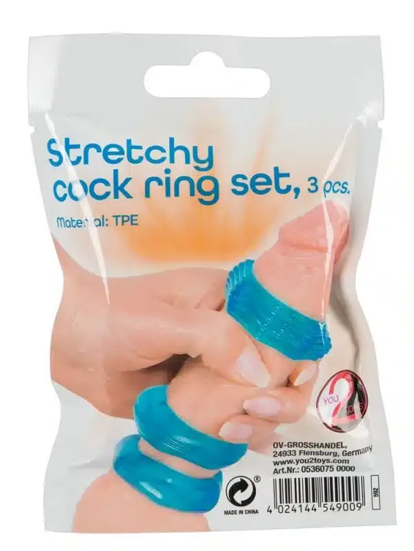 You2Toys - Elastische Penisringe 3er-Set