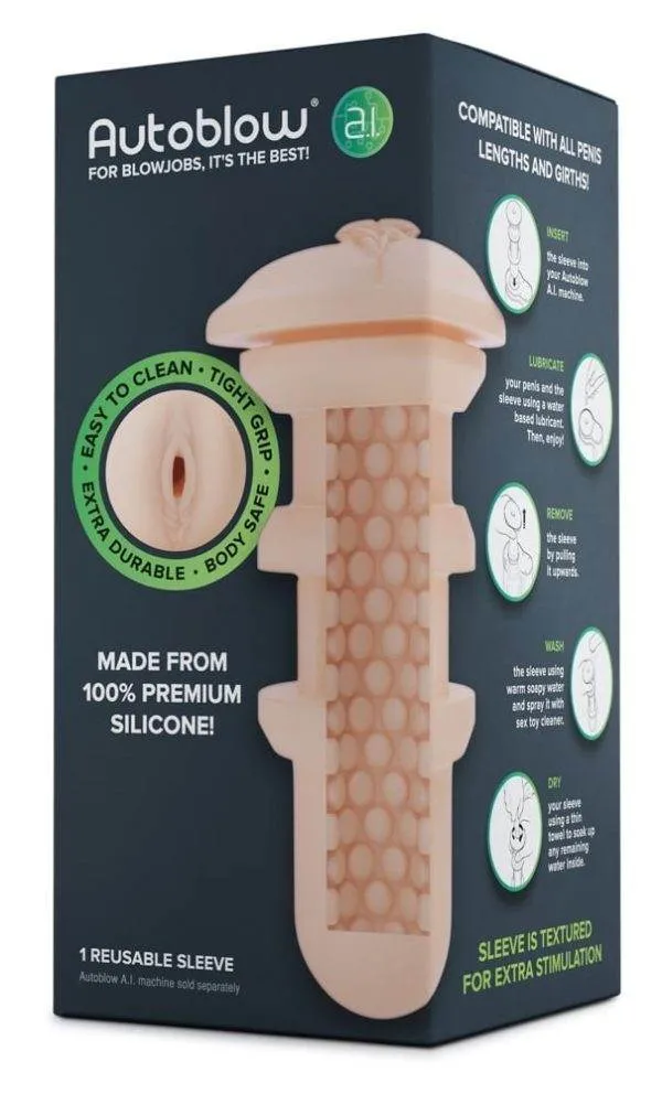 05361300000_verp Autoblow A.I. Sleeve - Genopptes Silikon Zubehör für Autoblow AI