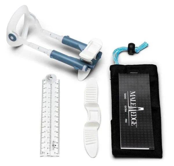 MaleEdge Basic - Penis-Expander für dauerhafte Vergrößerung Weiß/Blau