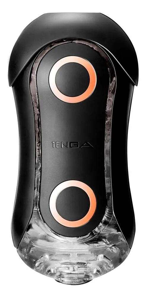 TENGA Flip Orb - Intensiver Masturbator mit Vakuum Schwarz/Orange/Transparent