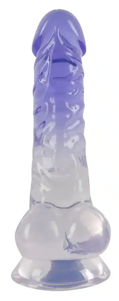 Crystal Naturdildo mit Saugfuß - Für intensive Stimulation Transparent/Lila Crystal Naturdildo mit Saugfuß - Für intensive Stimulation Transparent/Lila