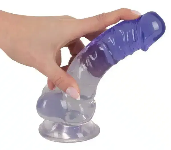 Crystal Naturdildo mit Saugfuß - Für intensive Stimulation Transparent/Lila Crystal Naturdildo mit Saugfuß - Für intensive Stimulation Transparent/Lila
