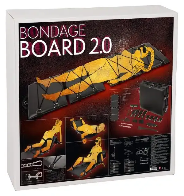 You2Toys Bondage Board 2.0 - Multifunktions-Fesselplatte Schwarz/Silber