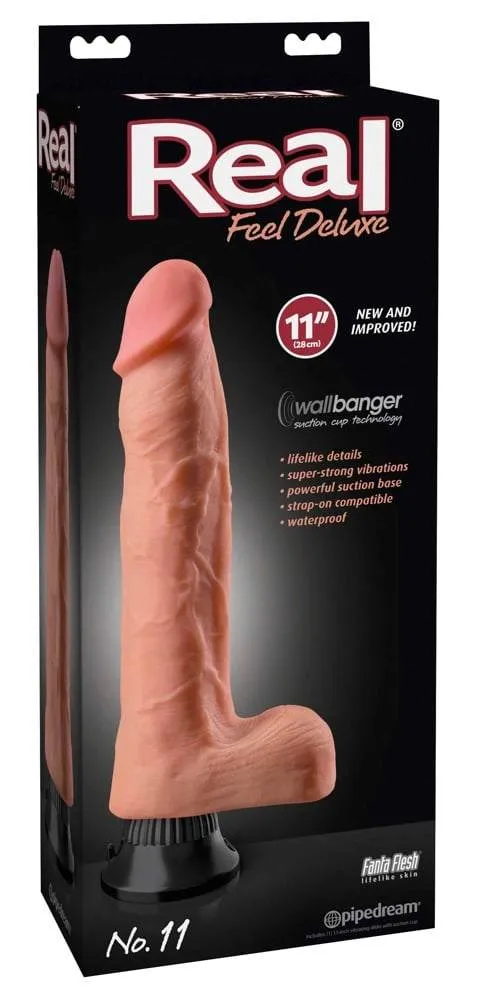 05400640000_verp Real Feel Deluxe Naturvibrator - Wasserdicht, Saugfuß, Fanta Flesh