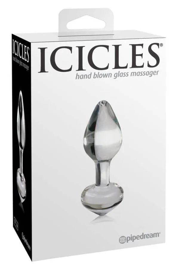 05403230000_verp Icicles Massageplug - Heiß & kalt, handgefertigtes Glas