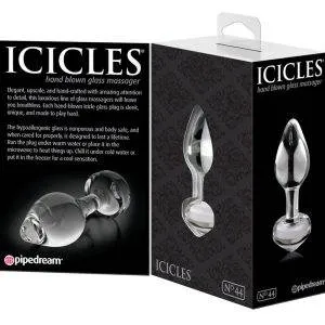 Icicles Massageplug - Heiß & kalt, handgefertigtes Glas Icicles Massageplug - Heiß & kalt, handgefertigtes Glas – Bild 4