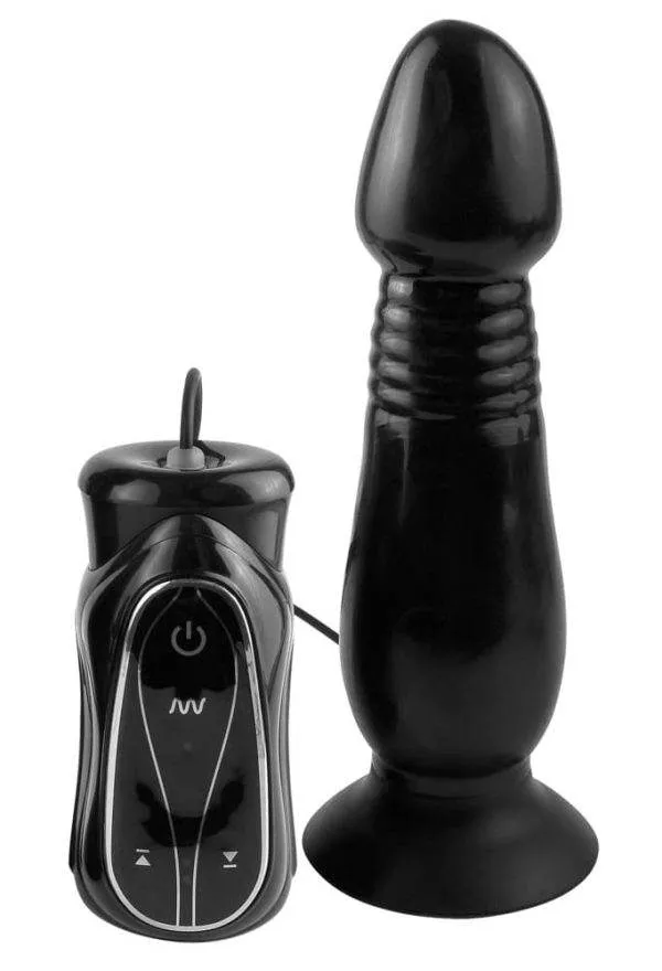 Analfantasy Collection - Vibrating Thruster: Stoßfunktion, 7 Vibrationsmodi Schwarz/Silber Analfantasy Collection - Vibrating Thruster: Stoßfunktion, 7 Vibrationsmodi Schwarz/Silber
