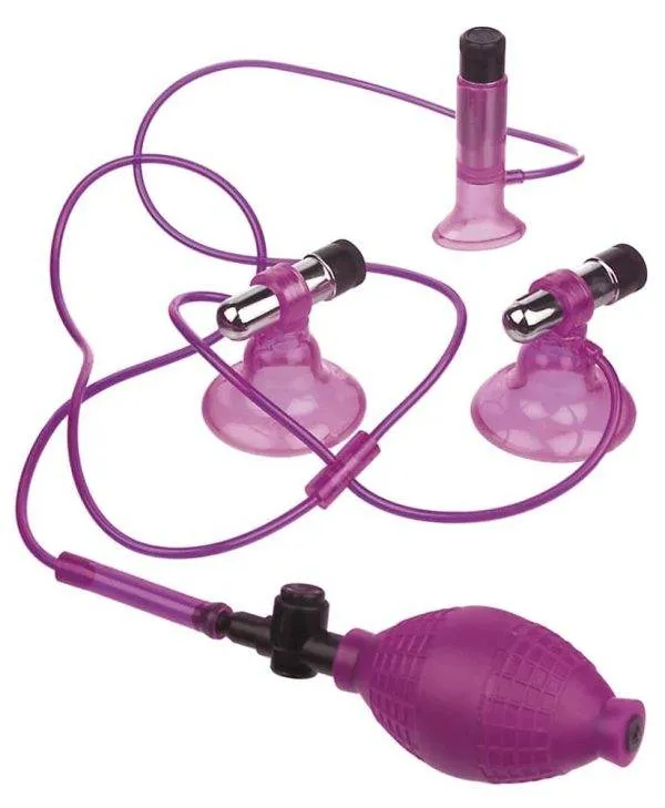Fetish Fantasy Series - Vibrating Triple Suckers. Fetish Fantasy Series - Vibrating Triple Suckers.