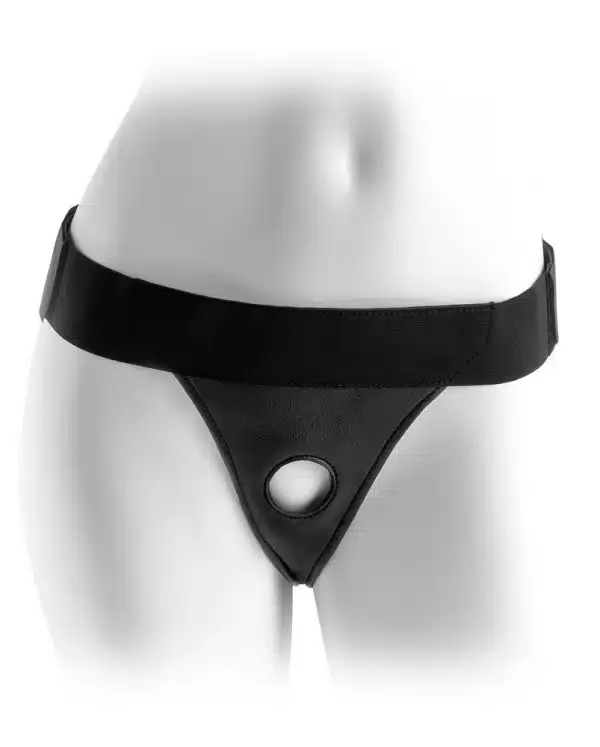 Fetish Fantasy Series Crotchless Harness - Leder-Optik, Schrittoffen, Größenverstellbar Fetish Fantasy Series Crotchless Harness - Leder-Optik, Schrittoffen, Größenverstellbar