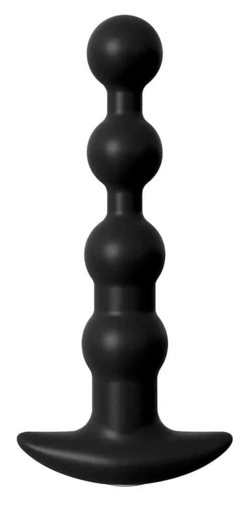 Anal Fantasy Elite - Silikon Analperlen Schwarz/Silber Anal Fantasy Elite - Silikon Analperlen Schwarz/Silber