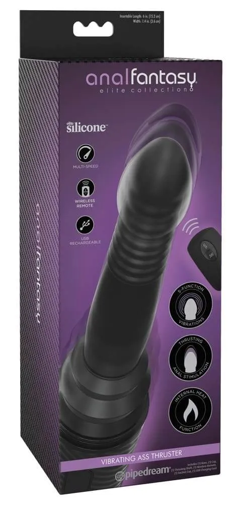 05415750000_verp Anal Fantasy Elite - Stoßvibrator mit Heizfunktion und Fernbedienung Schwarz