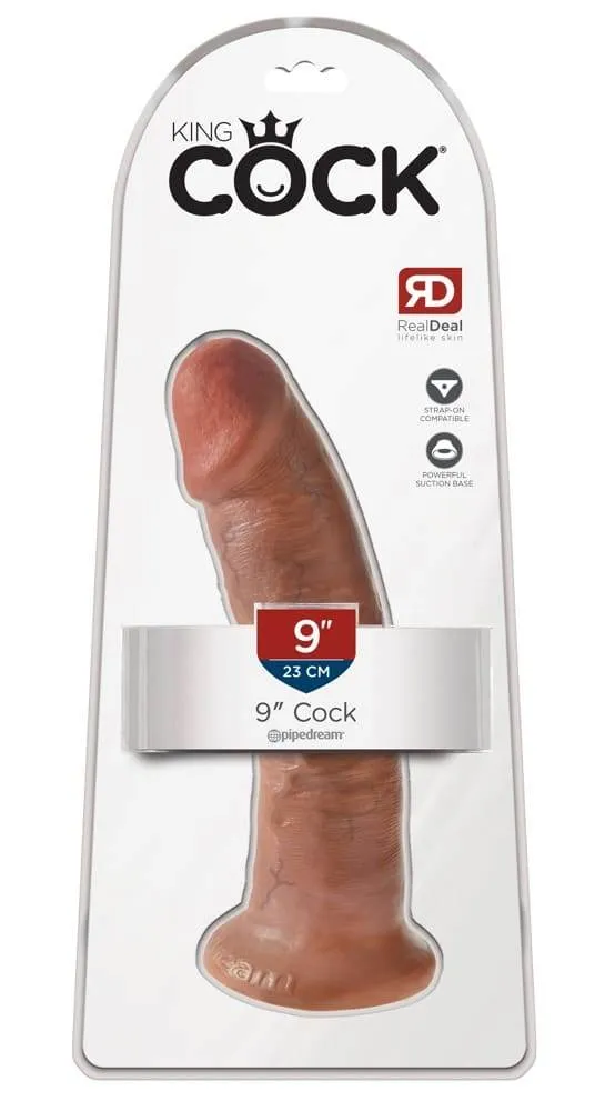 King Cock Naturdildo - Realistisch, mit Saugfuß und Strap-on-kompatibel Tan