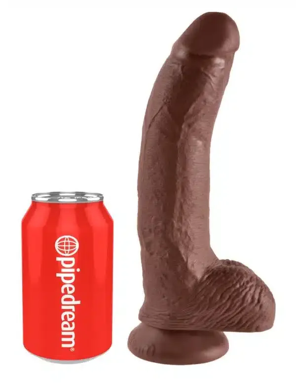 King Cock Naturdildo mit Saugfuß Brown