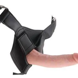 King Cock Strap-On mit 7 Cock Light - Verstellbarer Harness, realistischer Dildo, vielseitig einsetzbar King Cock Strap-On mit 7 Cock Light - Verstellbarer Harness, realistischer Dildo, vielseitig einsetzbar – Bild 4