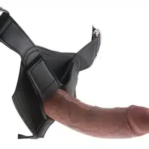 King Cock Strap-On 8Zoll - Verstellbarer Harness mit herausnehmbarem Dildo Hautfarben dunkel/Schwarz King Cock Strap-On 8Zoll - Verstellbarer Harness mit herausnehmbarem Dildo Hautfarben dunkel/Schwarz – Bild 4