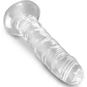 King Cock Clear - Durchsichtiger Naturdildo mit Saugfuß und Strap-on-Kompatibilität King Cock Clear - Durchsichtiger Naturdildo mit Saugfuß und Strap-on-Kompatibilität – Bild 4