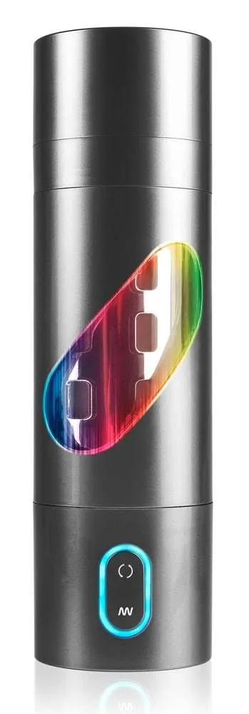 Pipedream Extreme Toyz PET Roto-Bator - Masturbator mit 9 Rotationsmodi Transparent/Schwarz