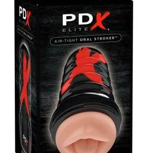 PDX Elite Oral Stroker - Realistischer Masturbator für ein intensives Blowjob-Feeling Hautfarben hell/Schwarz