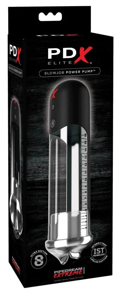 05428900000_verp PDX Elite Potenzpumpe - Effektives Training für mehr Erektionsstärke! Transparent/Schwarz