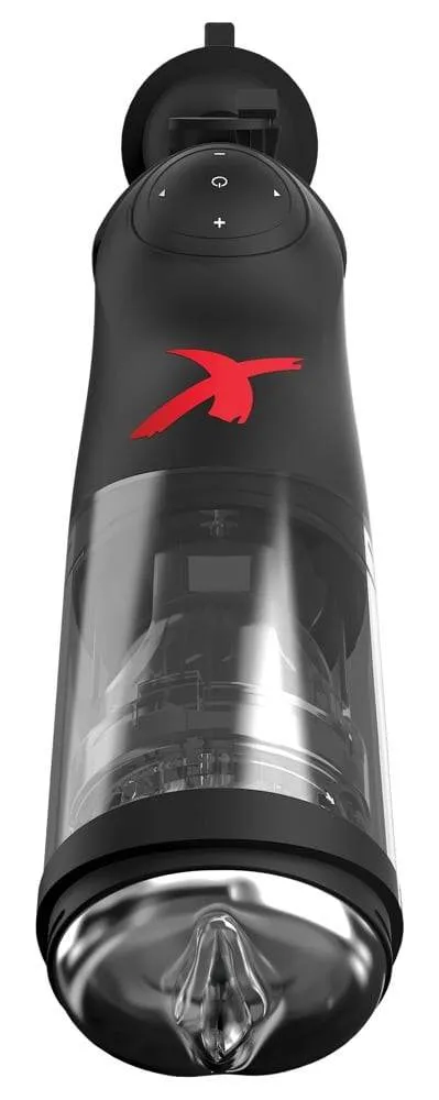 PDX Elite Deluxe Mega-Bator - Masturbator mit verstellbarem Saugfuß, 10 Rotations- und Stoßmodi, 5 Geschwindigkeiten, 3 Öffnungen, Reiznoppen Schwarz/Transparent PDX Elite Deluxe Mega-Bator - Masturbator mit verstellbarem Saugfuß, 10 Rotations- und Stoßmodi, 5 Geschwindigkeiten, 3 Öffnungen, Reiznoppen Schwarz/Transparent