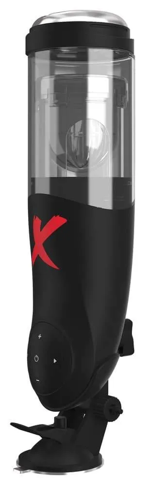 PDX Elite Deluxe Mega-Bator - Masturbator mit verstellbarem Saugfuß, 10 Rotations- und Stoßmodi, 5 Geschwindigkeiten, 3 Öffnungen, Reiznoppen Schwarz/Transparent PDX Elite Deluxe Mega-Bator - Masturbator mit verstellbarem Saugfuß, 10 Rotations- und Stoßmodi, 5 Geschwindigkeiten, 3 Öffnungen, Reiznoppen Schwarz/Transparent