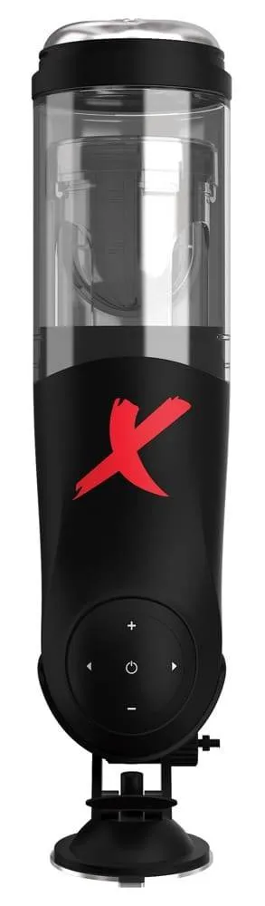 PDX Elite Deluxe Mega-Bator - Masturbator mit verstellbarem Saugfuß, 10 Rotations- und Stoßmodi, 5 Geschwindigkeiten, 3 Öffnungen, Reiznoppen Schwarz/Transparent PDX Elite Deluxe Mega-Bator - Masturbator mit verstellbarem Saugfuß, 10 Rotations- und Stoßmodi, 5 Geschwindigkeiten, 3 Öffnungen, Reiznoppen Schwarz/Transparent
