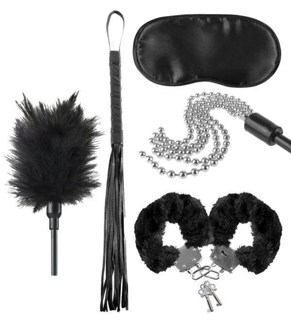 Fetish Fantasy Bondage-Set: Perfekte Grundausstattung für Einsteiger Schwarz/Silber Fetish Fantasy Bondage-Set: Perfekte Grundausstattung für Einsteiger Schwarz/Silber