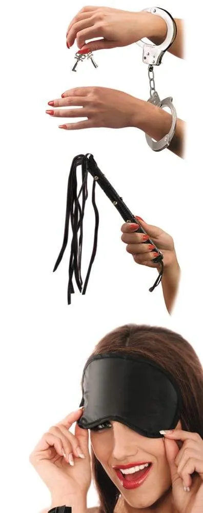 Fetish Fantasy Series - Einsteiger Fetisch-Set Schwarz/Silber Fetish Fantasy Series - Einsteiger Fetisch-Set Schwarz/Silber