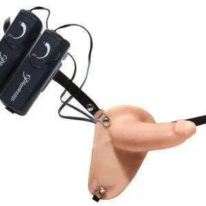 Fetish Fantasy Series - Doppelter Umschnall-Vibrator Hautfarben hell/Schwarz Fetish Fantasy Series - Doppelter Umschnall-Vibrator Hautfarben hell/Schwarz – Bild 5