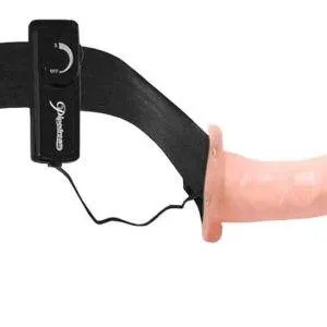 Fetish Fantasy Series Hohler Naturvibrator mit Vibration - Verstellbarer Umschnallgurt Hautfarben hell/Schwarz Fetish Fantasy Series Hohler Naturvibrator mit Vibration - Verstellbarer Umschnallgurt Hautfarben hell/Schwarz – Bild 4