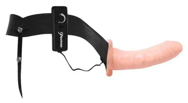 Fetish Fantasy Series Hohler Naturvibrator mit Vibration - Verstellbarer Umschnallgurt Hautfarben hell/Schwarz Fetish Fantasy Series Hohler Naturvibrator mit Vibration - Verstellbarer Umschnallgurt Hautfarben hell/Schwarz