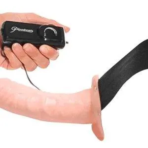 Fetish Fantasy Series Hohler Naturvibrator mit Vibration - Verstellbarer Umschnallgurt Hautfarben hell/Schwarz Fetish Fantasy Series Hohler Naturvibrator mit Vibration - Verstellbarer Umschnallgurt Hautfarben hell/Schwarz – Bild 5