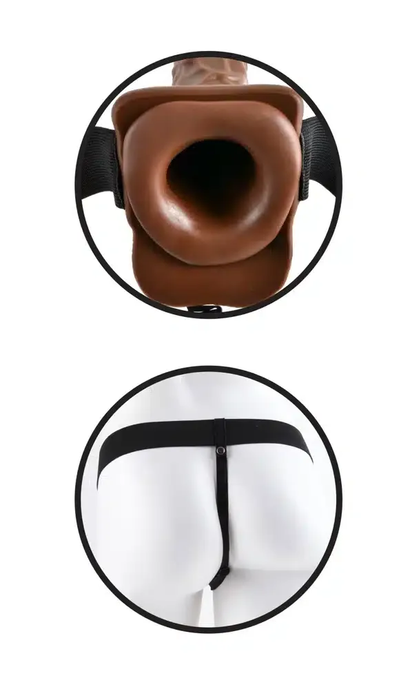 Fetish Fantasy Series - Hohler Naturdildo zum Umschnallen Hautfarben dunkel/Schwarz Fetish Fantasy Series - Hohler Naturdildo zum Umschnallen Hautfarben dunkel/Schwarz