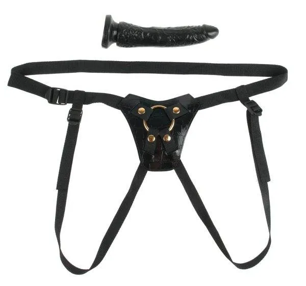 Fetish Fantasy Gold - Verstellbarer Strap-On mit Dildo Fetish Fantasy Gold - Verstellbarer Strap-On mit Dildo