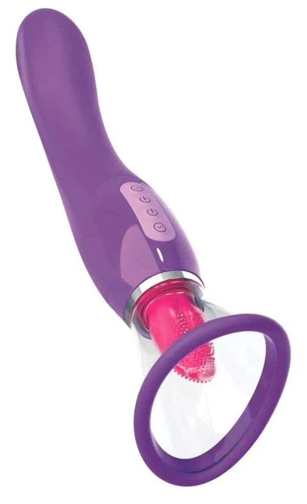Fantasy For Her - Ultimatives Vergnügen, Vibrator mit Saugschale & Zungenstimulator Fantasy For Her - Ultimatives Vergnügen, Vibrator mit Saugschale & Zungenstimulator
