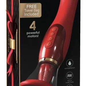 Fantasy For Her - Ultimate Pleasure Holi: 3-in-1 Vibrator rot/gold
