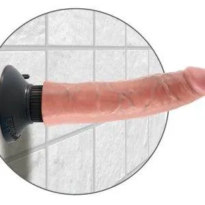 King Cock FlexiVibe - Biegsamer Naturvibrator mit Multispeed-Vibration Hautfarben hell/Schwarz King Cock FlexiVibe - Biegsamer Naturvibrator mit Multispeed-Vibration Hautfarben hell/Schwarz – Bild 4